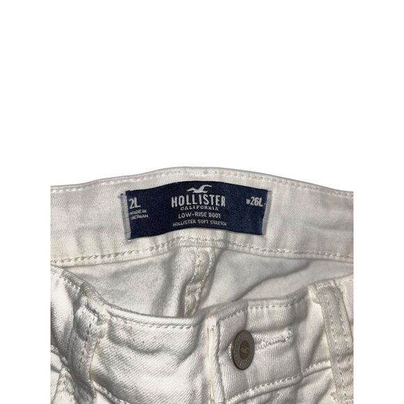 Hollister White 26L/2L Low Rise Boots Flare - Picture 4 of 5